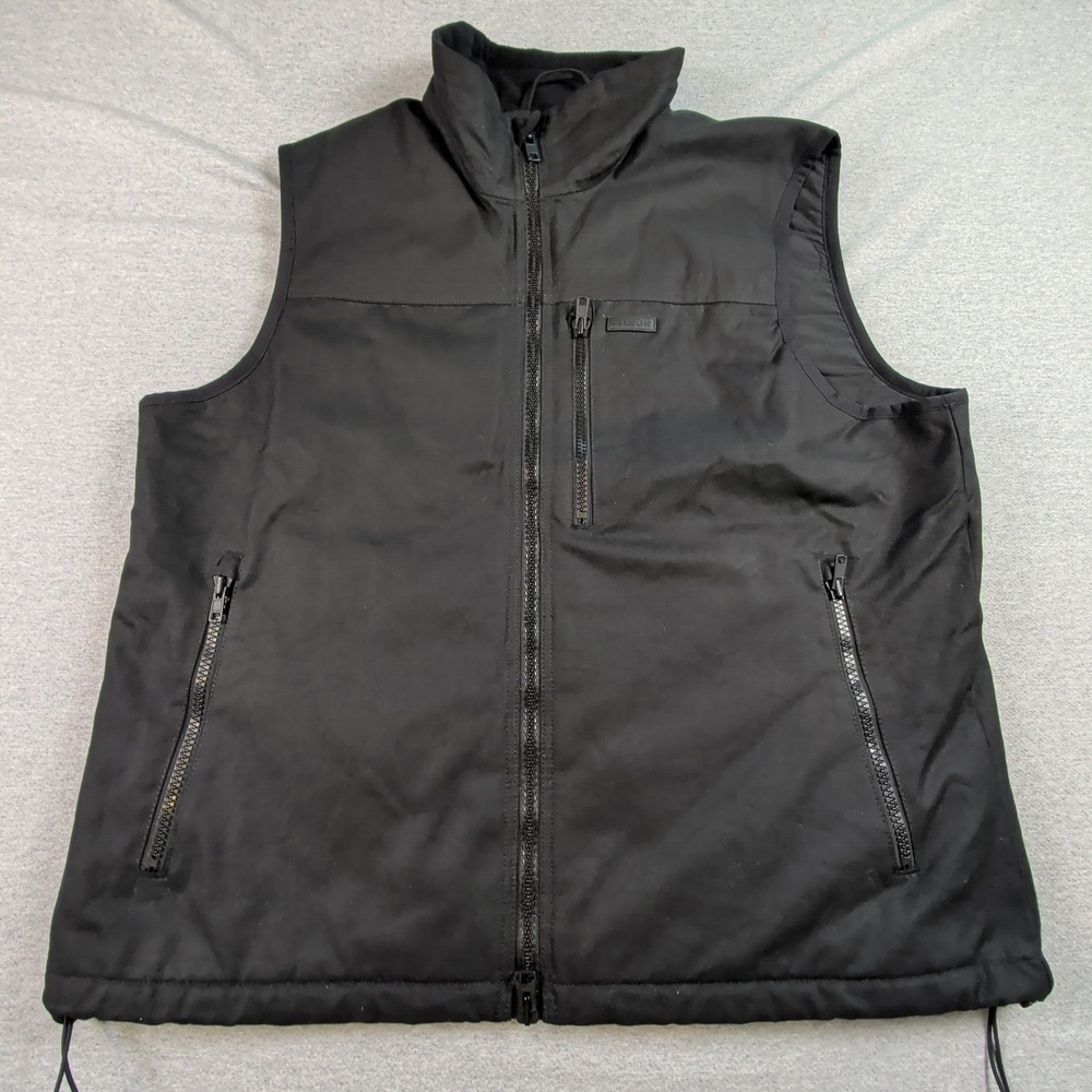 Filson Tin Cloth Water-Repellent Vest Black Primaloft Insulated Mens XL